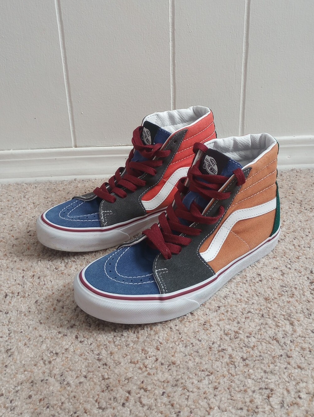 Vans Old Skool ColorBlock / MultiColorHigh Top Sneakers Men's